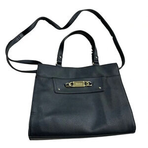 Juicy Couture Black Pebble Leather Purse Handbag